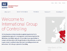 Tablet Screenshot of igc-controlling.org